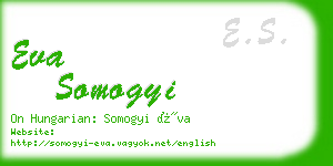 eva somogyi business card